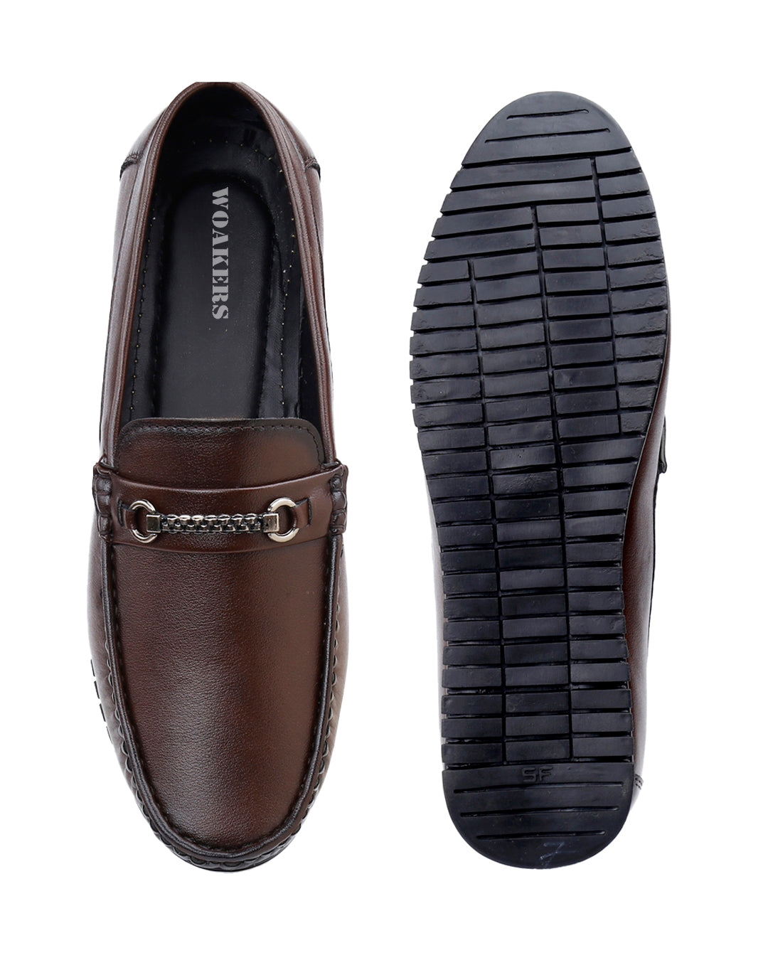 Woakers Men,s Loafers Shoes W-RO-DRIV-BRN