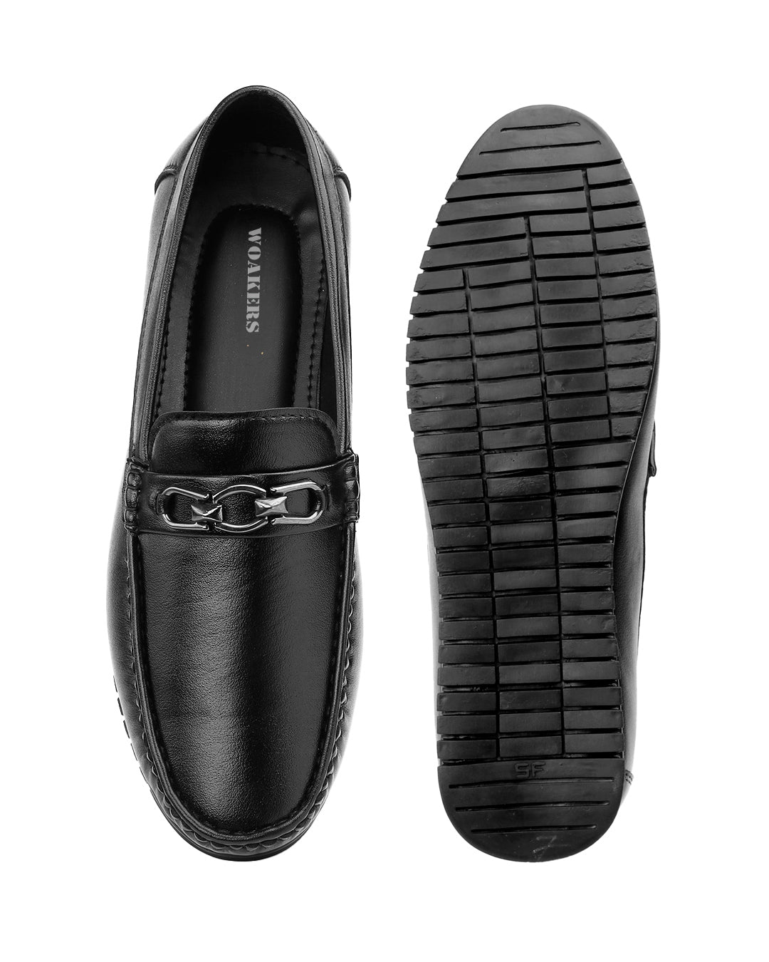 Woakers Men,s Loafers Shoes W-RO-DRIV-BLK