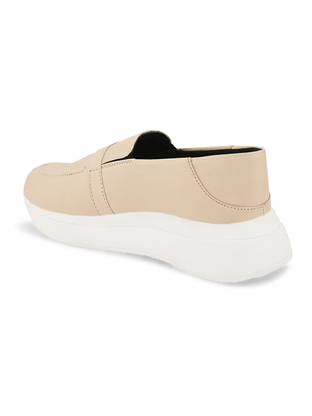 Beige Casual Sneakers for Women - Soft & Stylish Fit