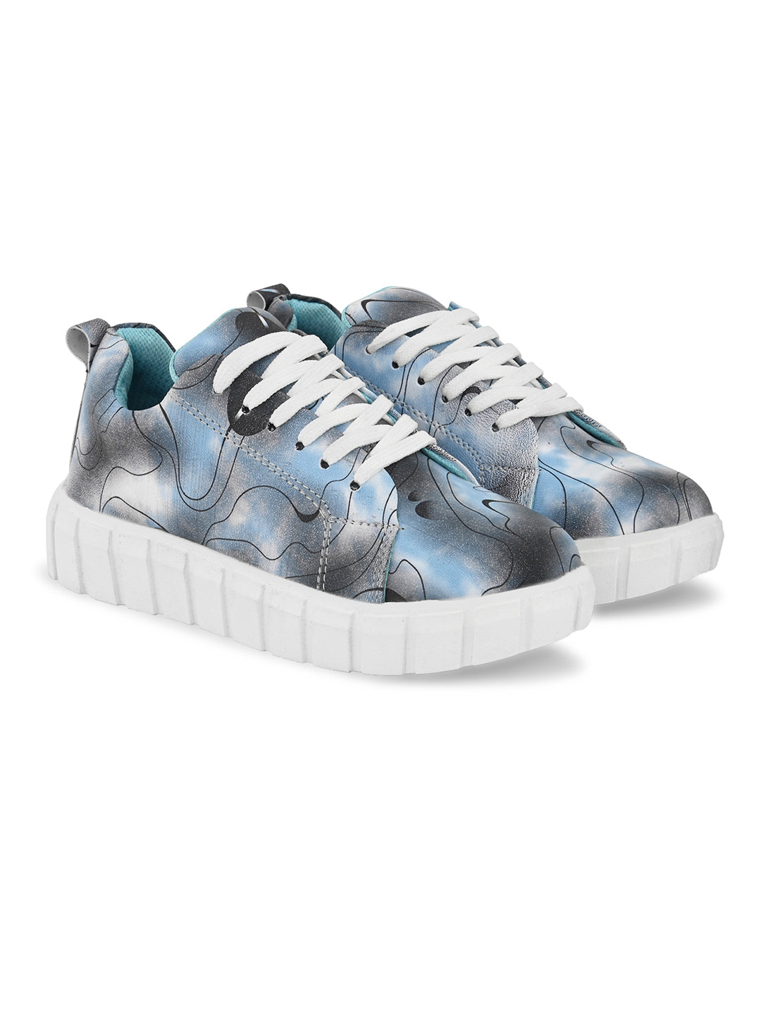 Blue Casual Sneakers for Women - Stylish & Comfortable