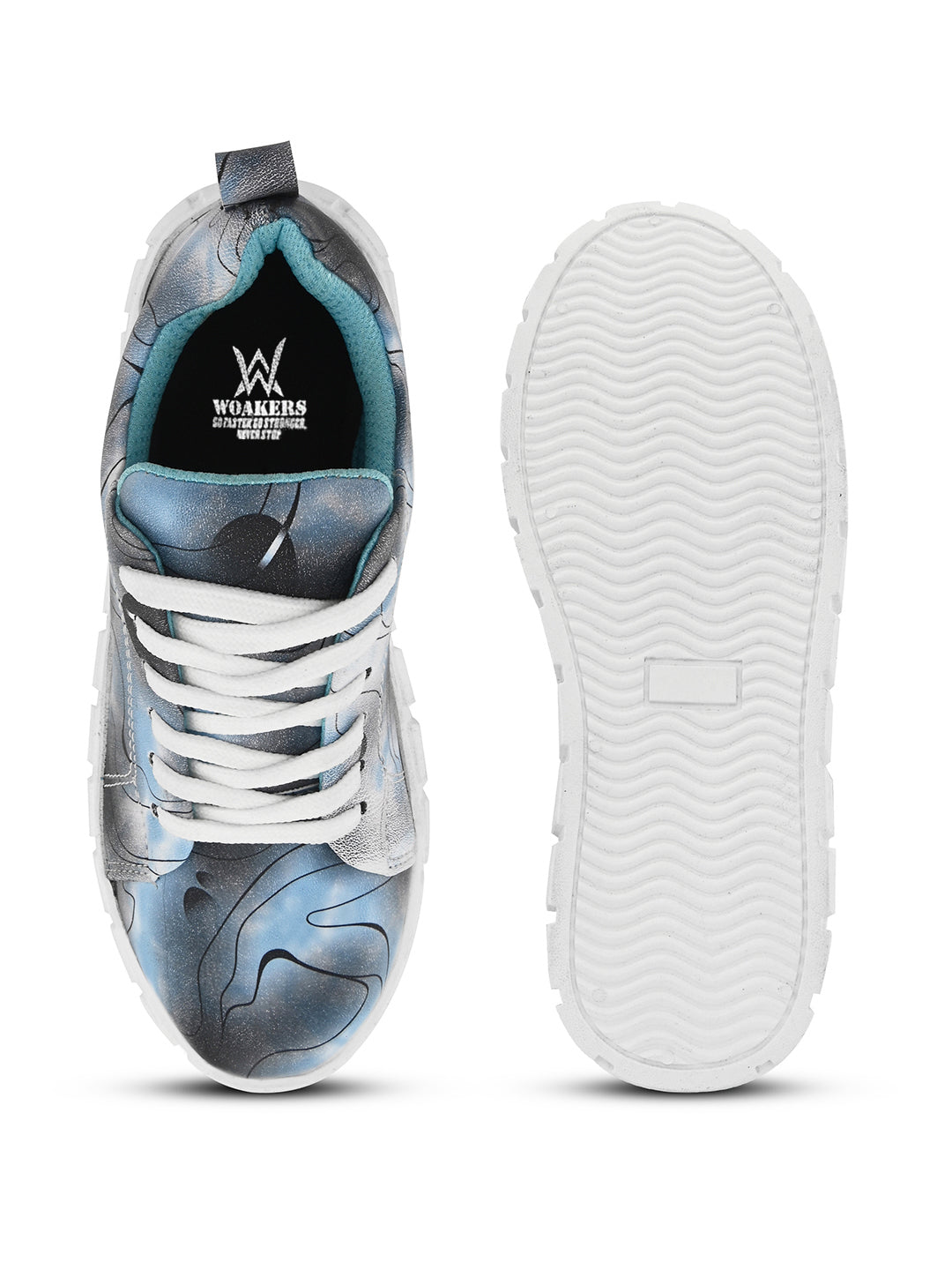 Blue Casual Sneakers for Women - Stylish & Comfortable