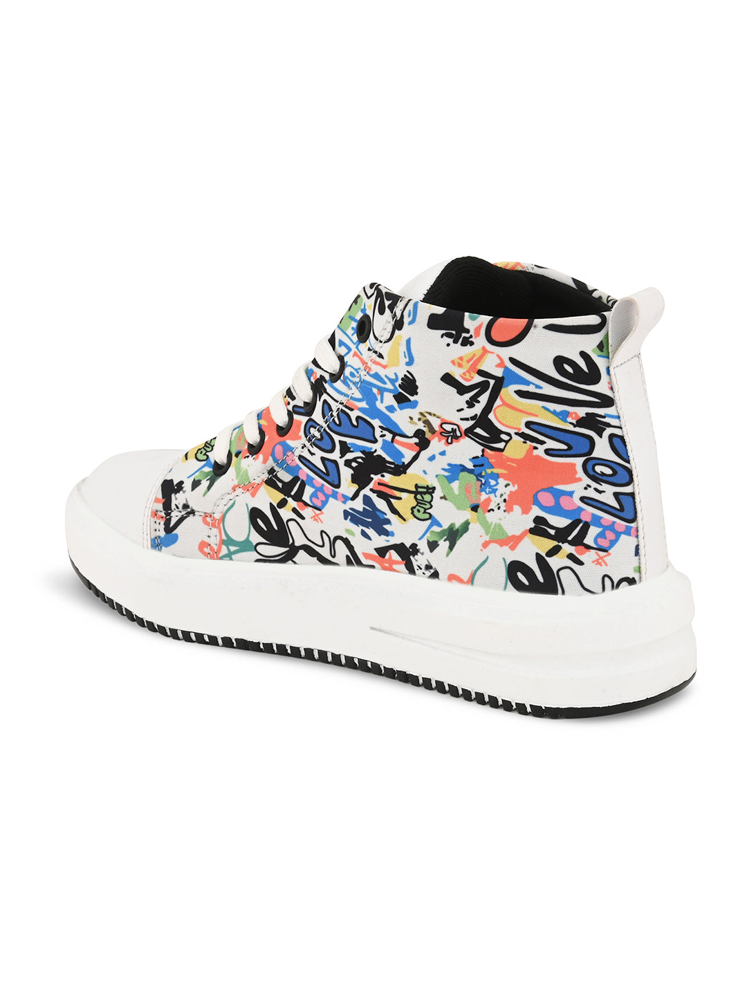 Colorful High Top Sneakers for Women - Trendy & Bold