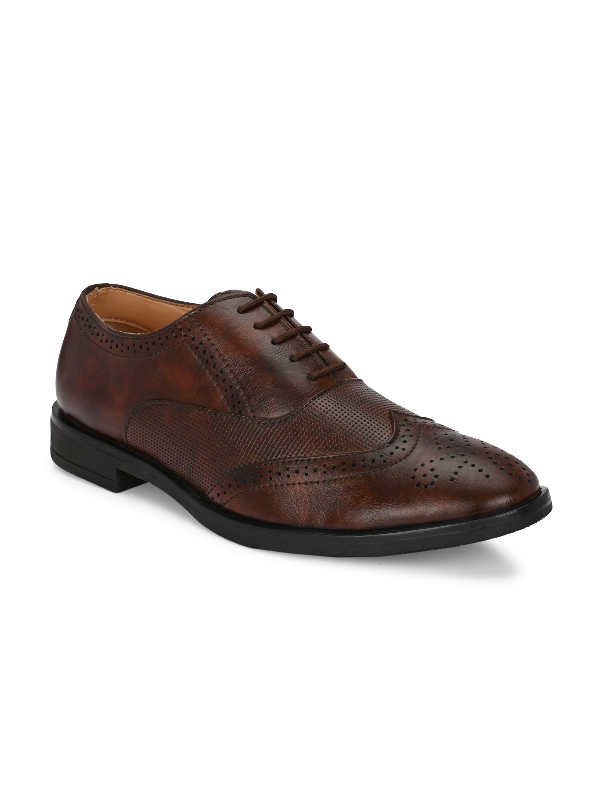 Woakers Men,s Formal Shoes INVI-001-BRN