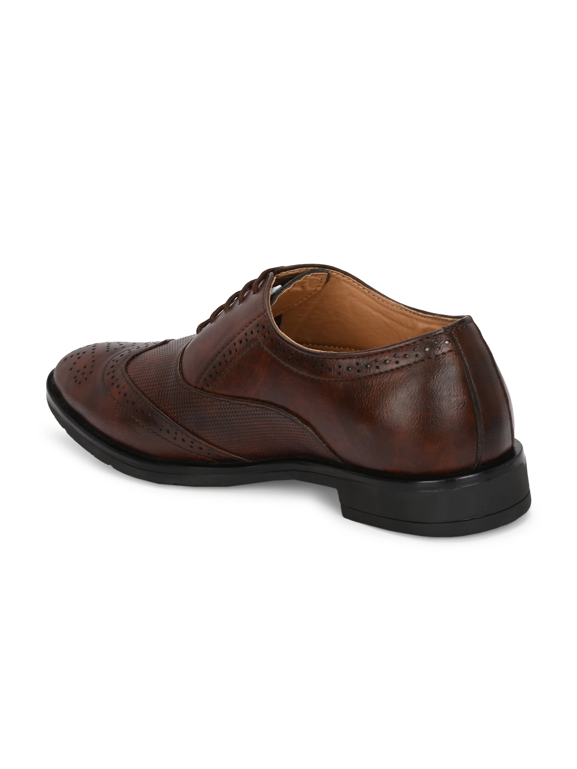 Woakers Men,s Formal Shoes INVI-001-BRN