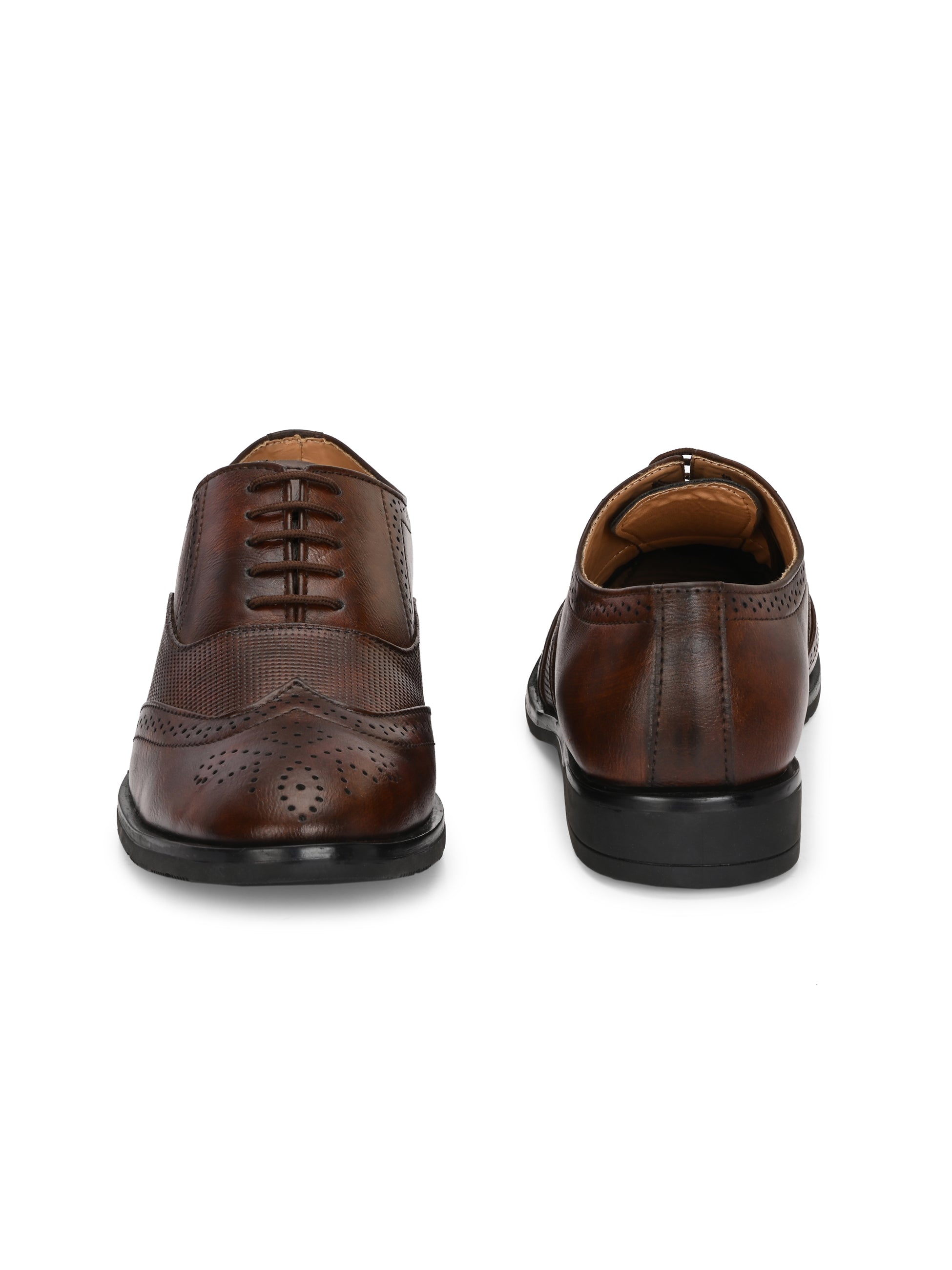 Woakers Men,s Formal Shoes INVI-001-BRN