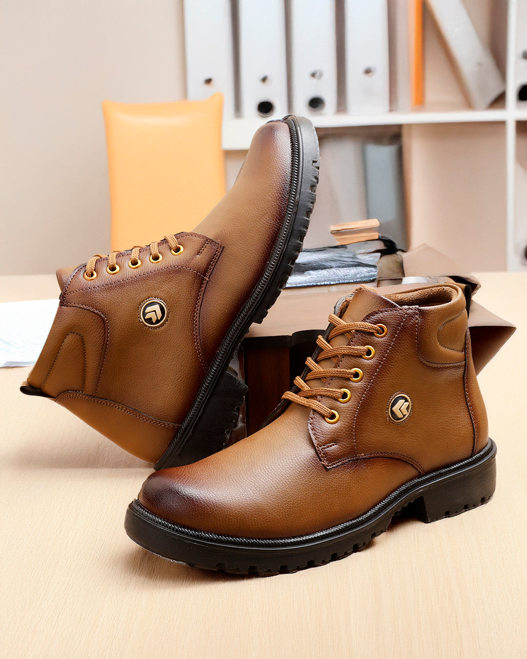 Woakers Men,s Formal Shoes W-ROA-001-TAN