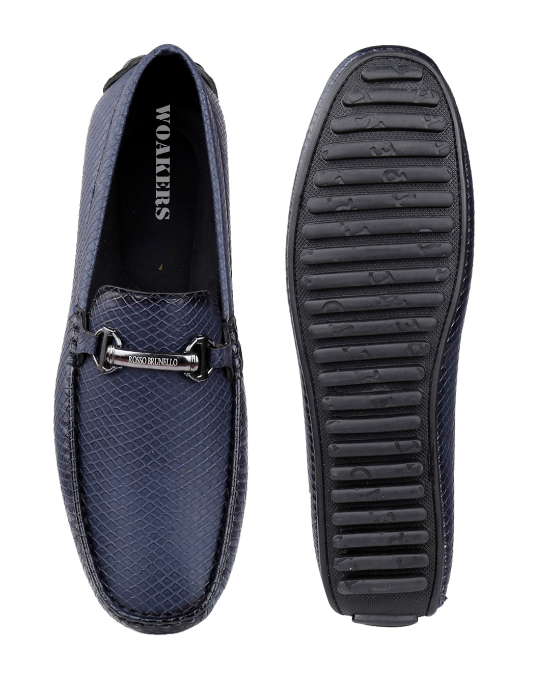 Woakers Men,s Loafers Shoes W-RO-002-BLU