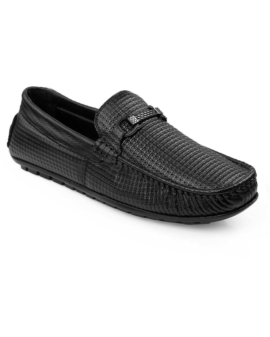 Woakers Men,s Loafers Shoes W-RO-005-BLK