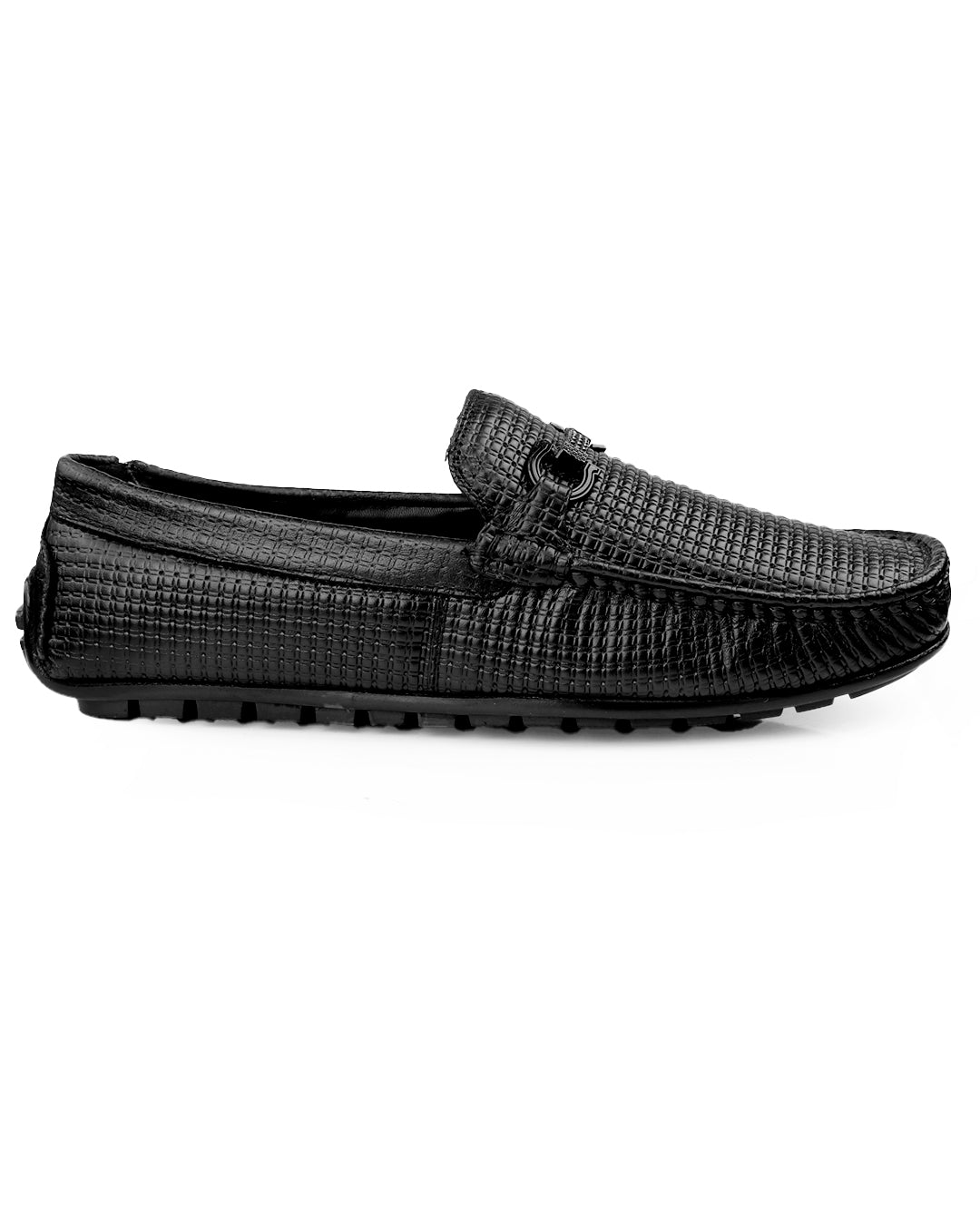 Woakers Men,s Loafers Shoes W-RO-005-BLK