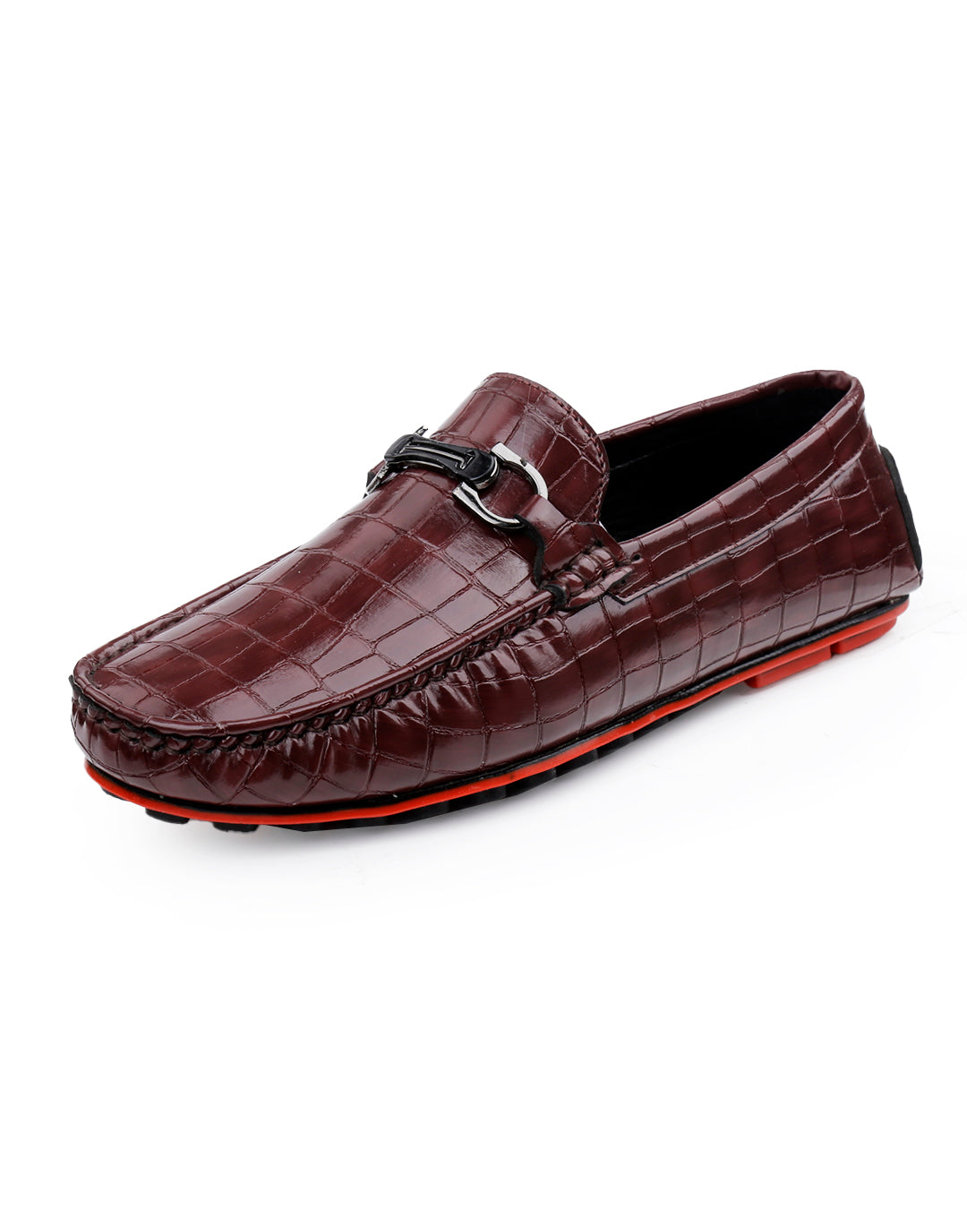 Woakers Men,s Loafers Shoes W-RO-003-BRN