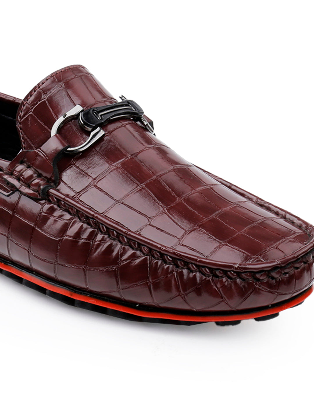 Woakers Men,s Loafers Shoes W-RO-003-BRN