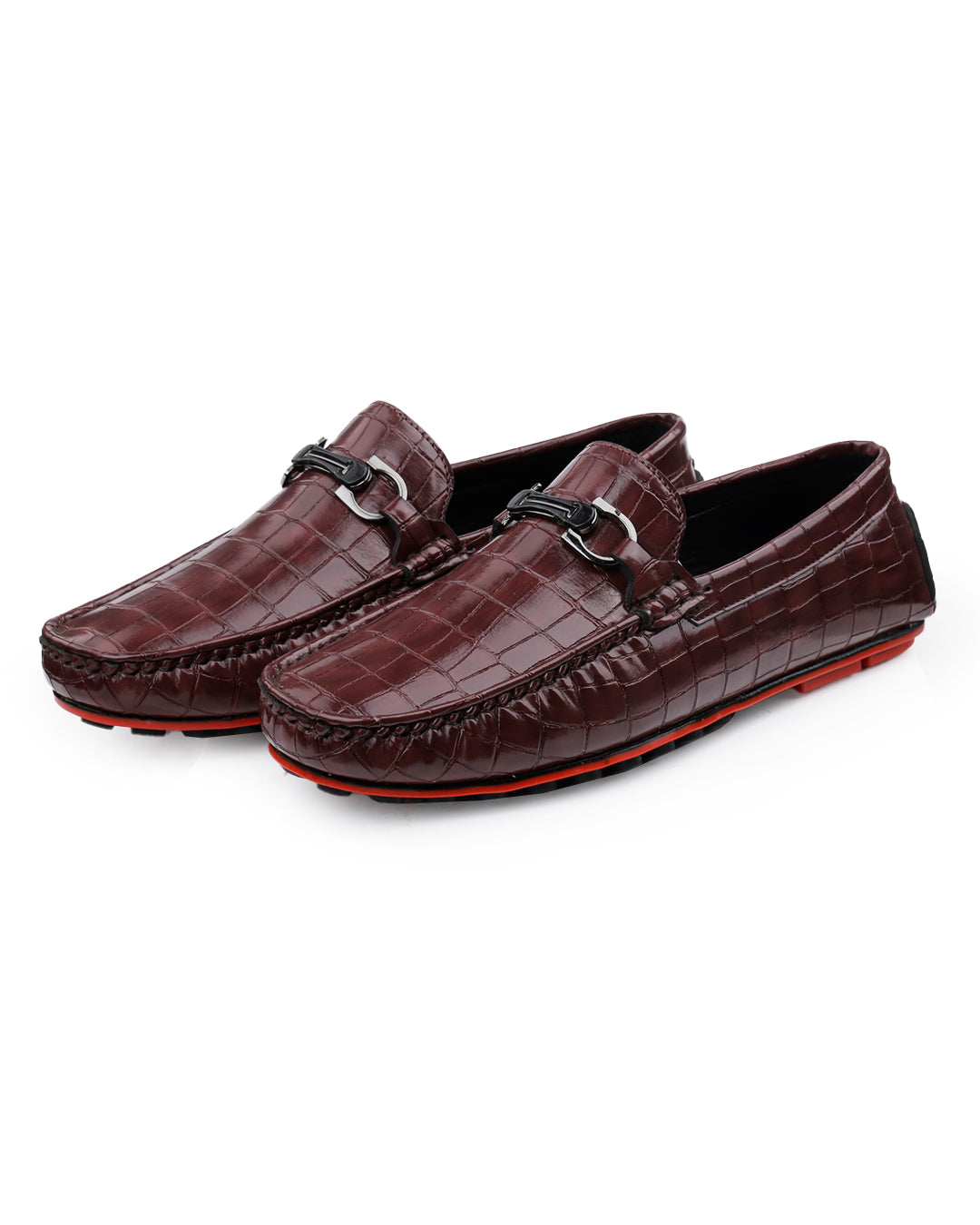 Woakers Men,s Loafers Shoes W-RO-003-BRN