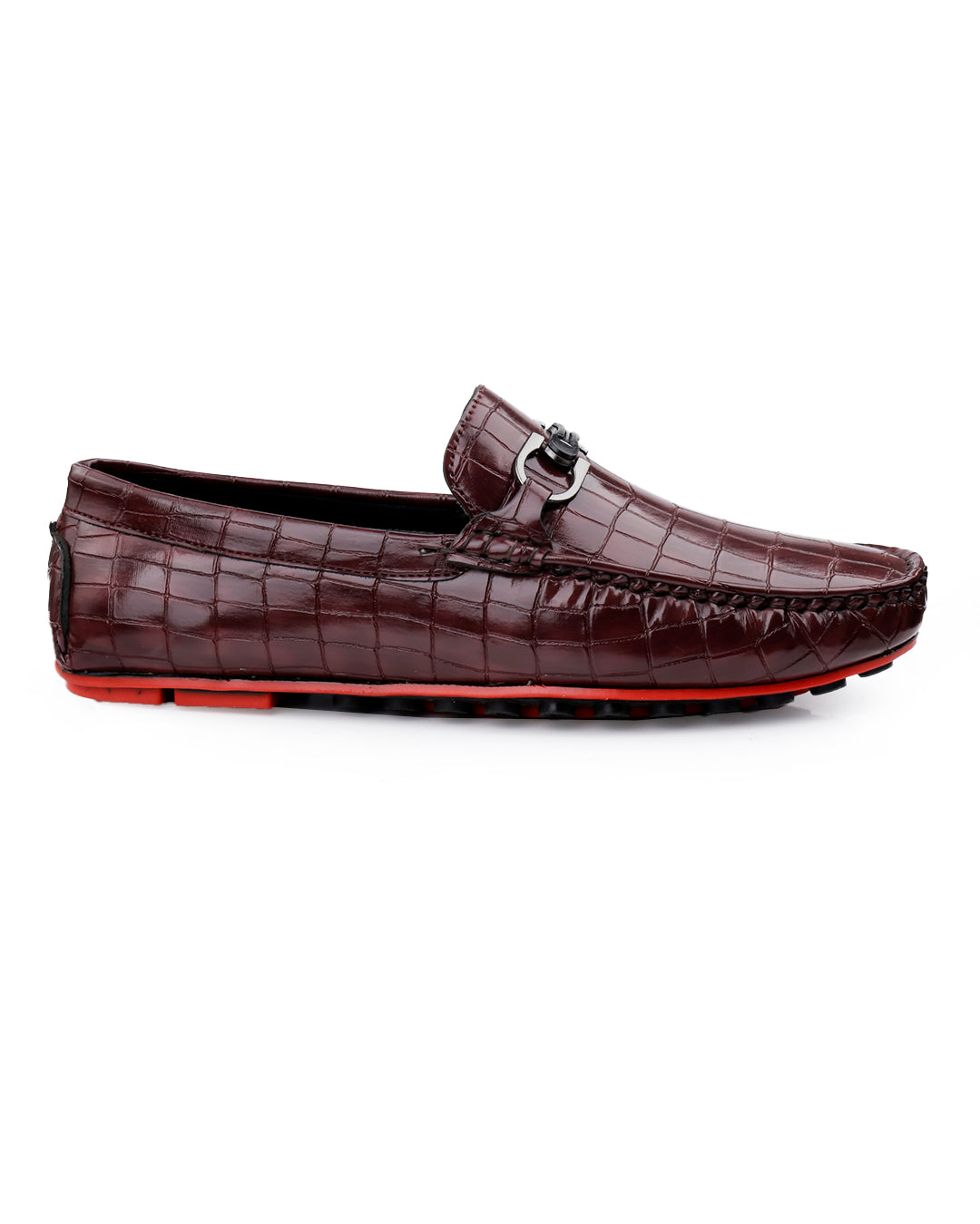 Woakers Men,s Loafers Shoes W-RO-003-BRN