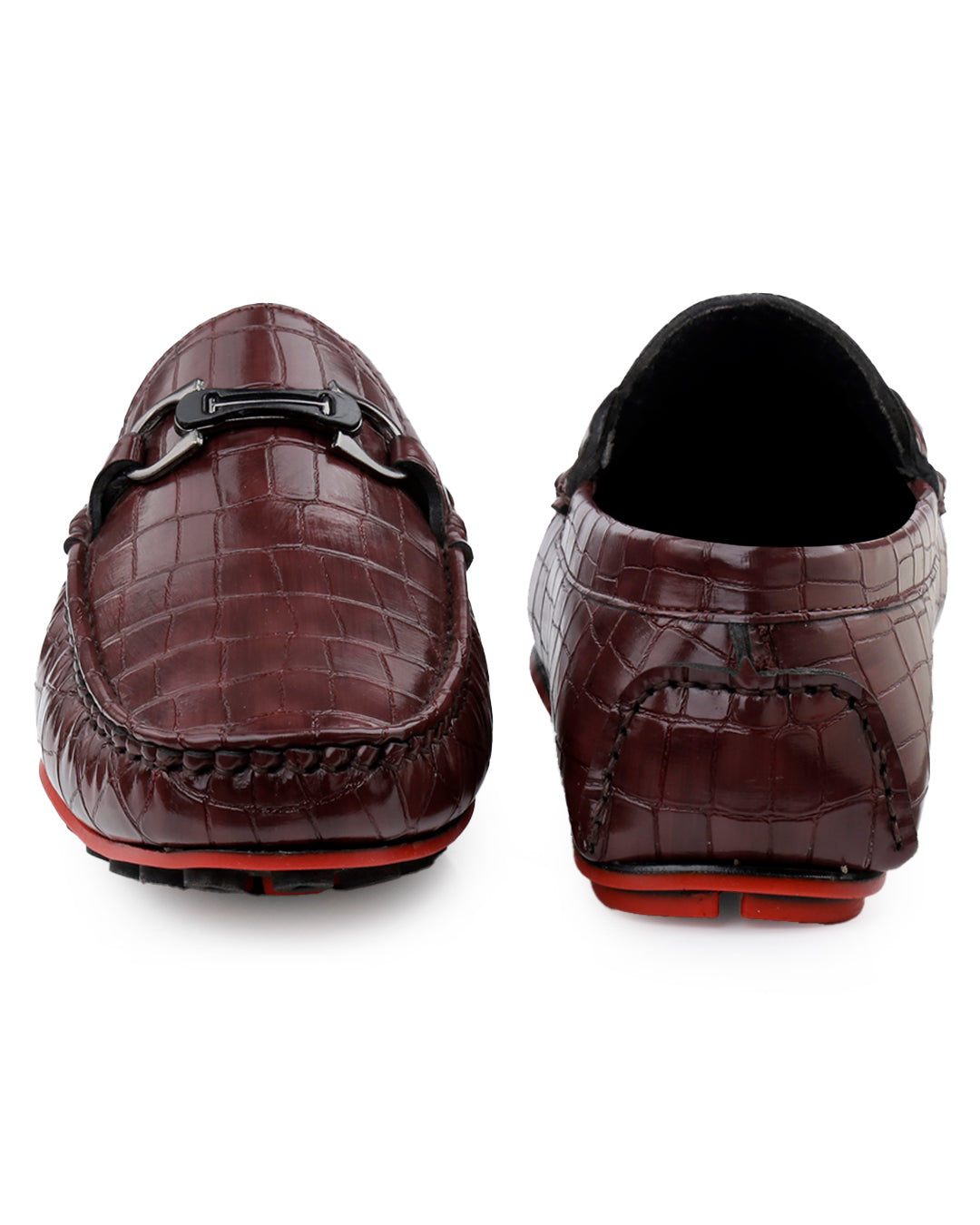 Woakers Men,s Loafers Shoes W-RO-003-BRN