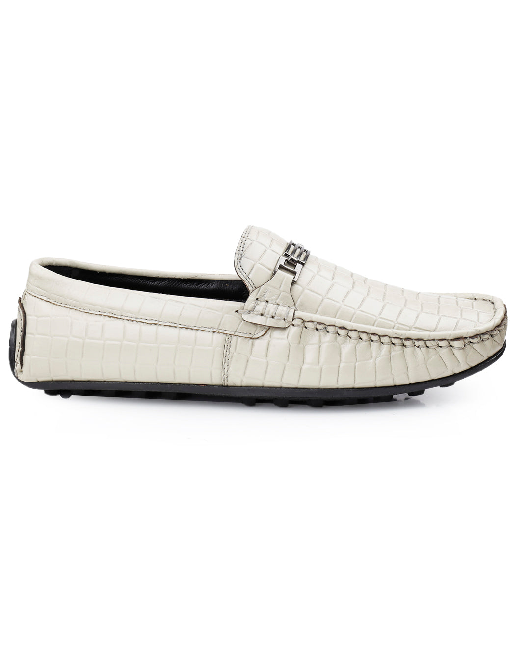 Woakers Men,s Loafers Shoes W-RO-006-WHI