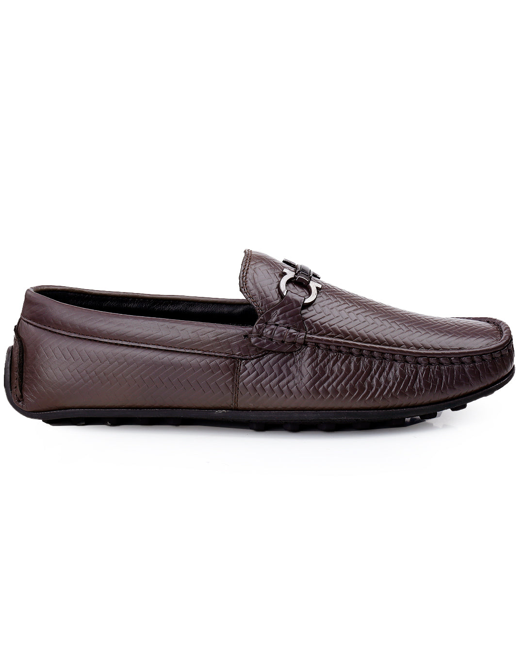 Woakers Men,s Loafers Shoes W-RO-010-BRN