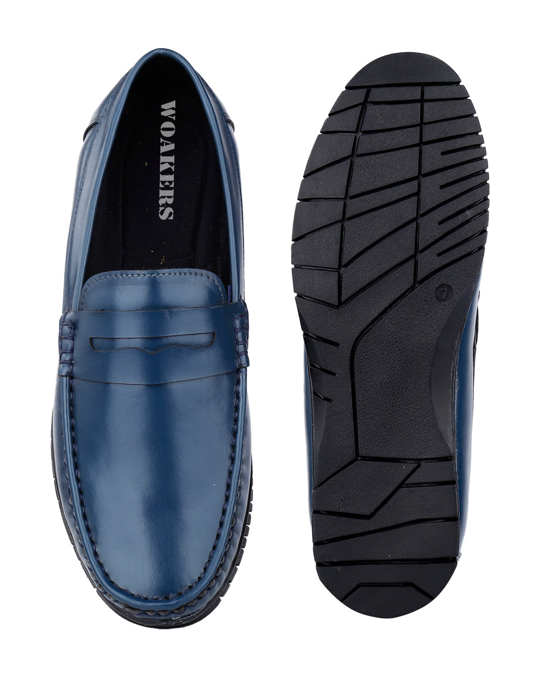 Woakers Men,s Loafers Shoes W-RO-014-BLUE