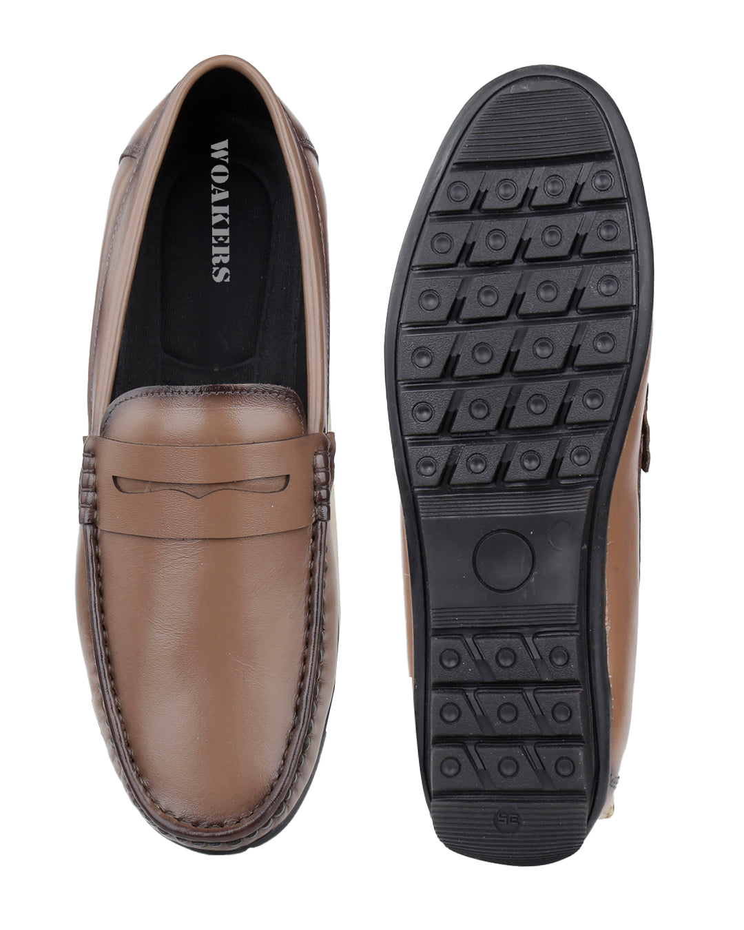 Woakers Men,s Loafers ShoesW-RO-004-BEGE