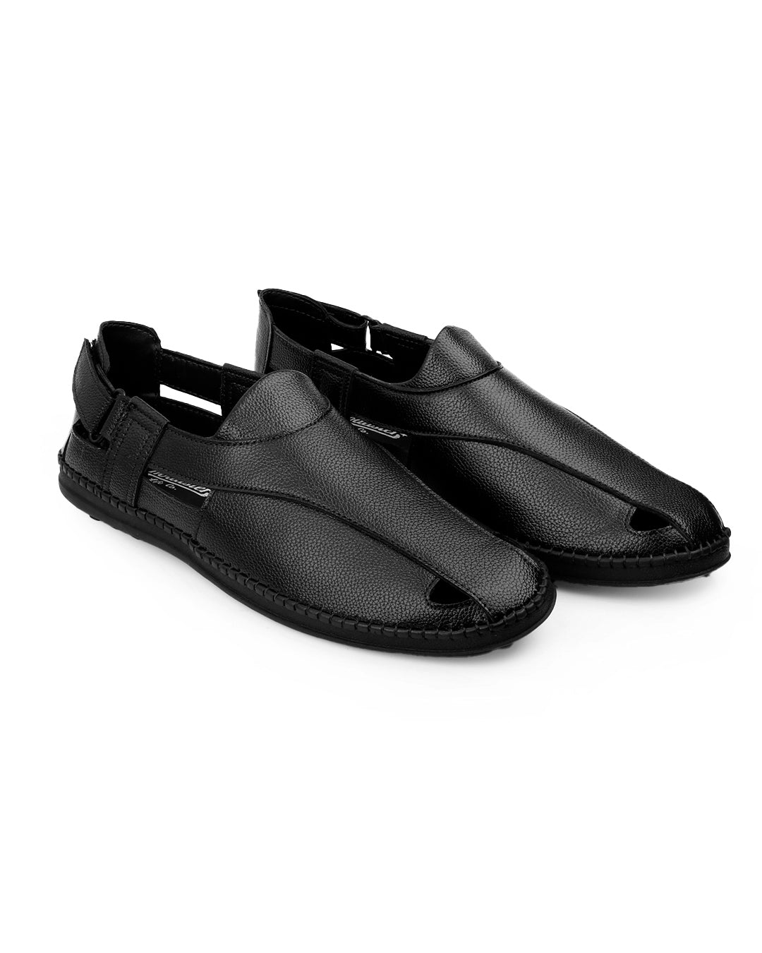 Woakers Men,s Sandle Shoes WK-ROMAN-BLK