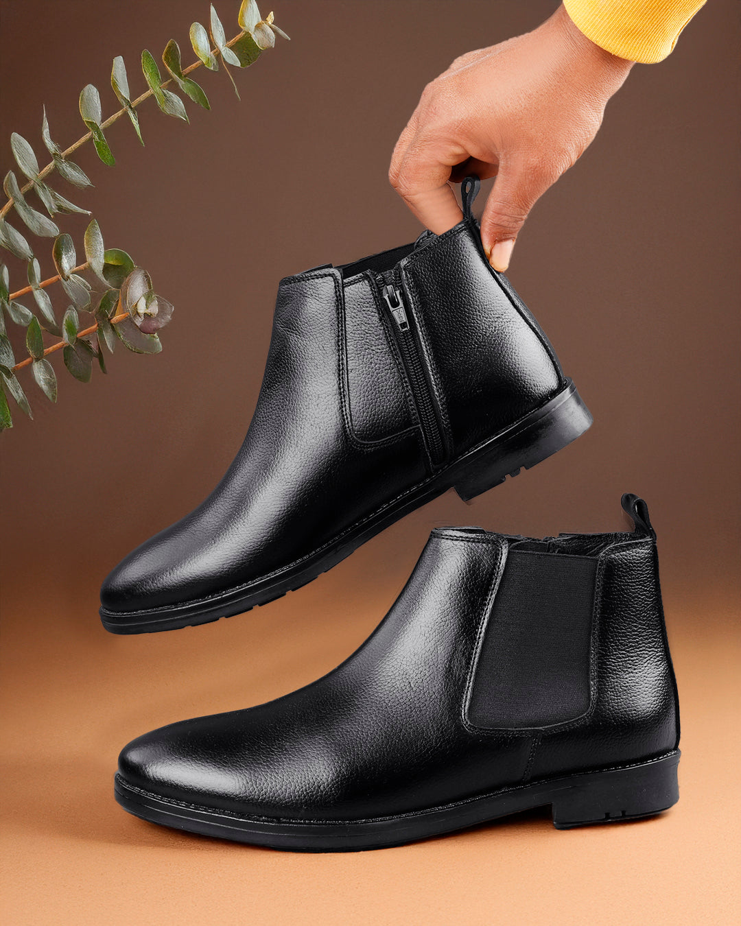 Woakers Men,s Formal Shoes W-RO-CHAIN-CHLESI-BLK