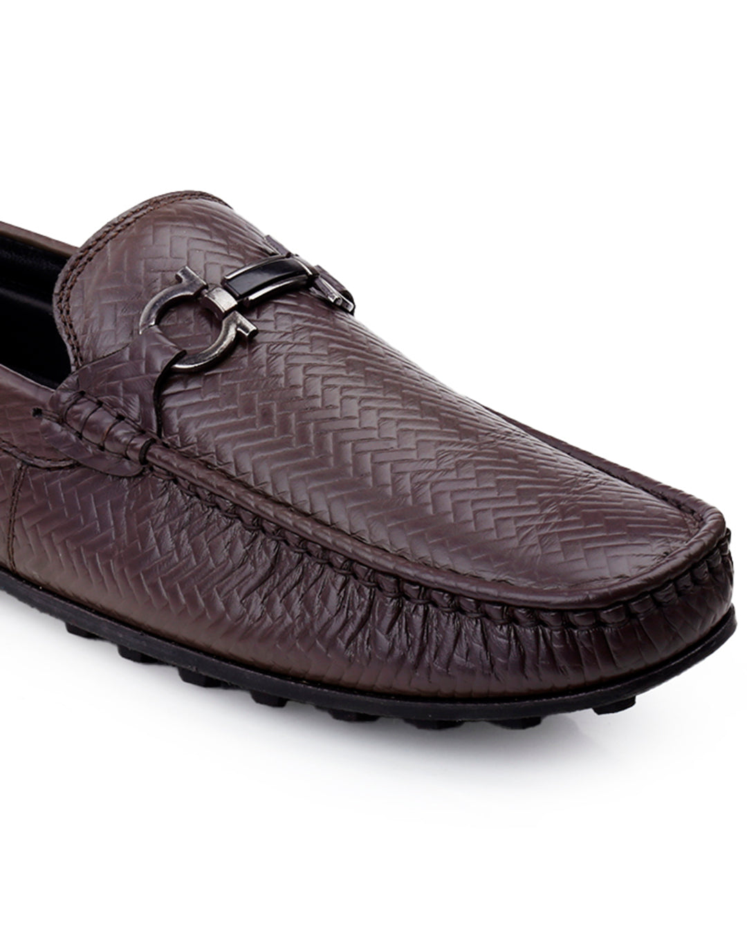 Woakers Men,s Loafers Shoes W-RO-010-BRN