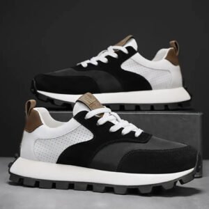 Woakers Men Cushioning Upper Casual Lifestyle Sneakers, Brown
