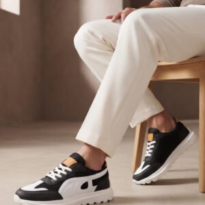 Jokatoo Chunky-Sole Sneaker, Black
