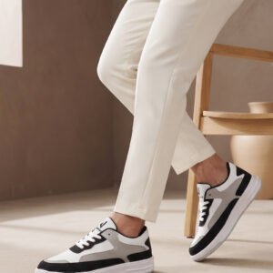 Jokatoo Court Sneaker, White and Grey