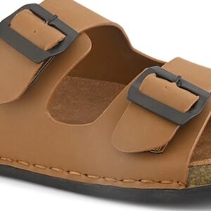 Cork Footbed Two-Strap, Tan