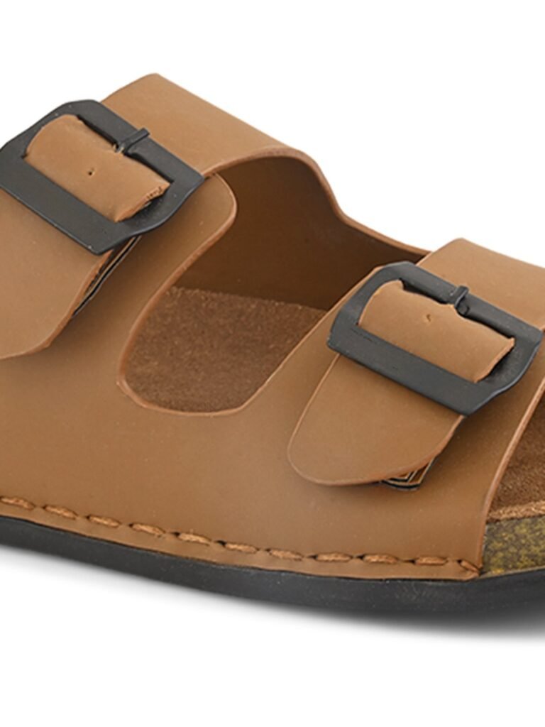 Cork Footbed Two-Strap, Tan