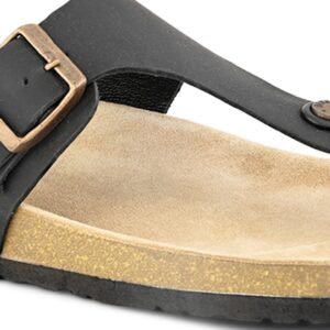 Cork Footbed Thong, Black