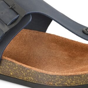 Cork Footbed Two-Strap, Navy