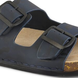 Cork Footbed Two-Strap, Navy