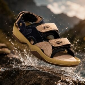 Velcro Sports Sandal, Beige